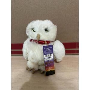 GUND Hedwig Plush – 8” Harry Potter Owl, White with Red Bow, Warner Bros License